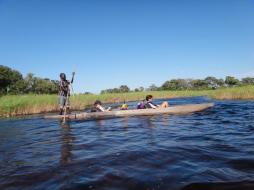 Boat ride in Botswana